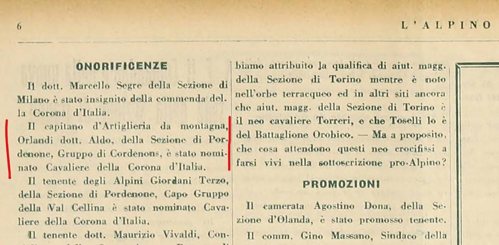 1932 - Inaugurazione Gruppo - Benedizione Gagliardetto