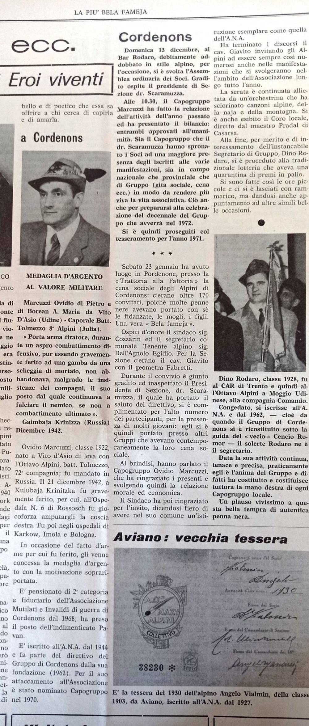 Ovidio Marcuzzi (dal 1969 al 1978)