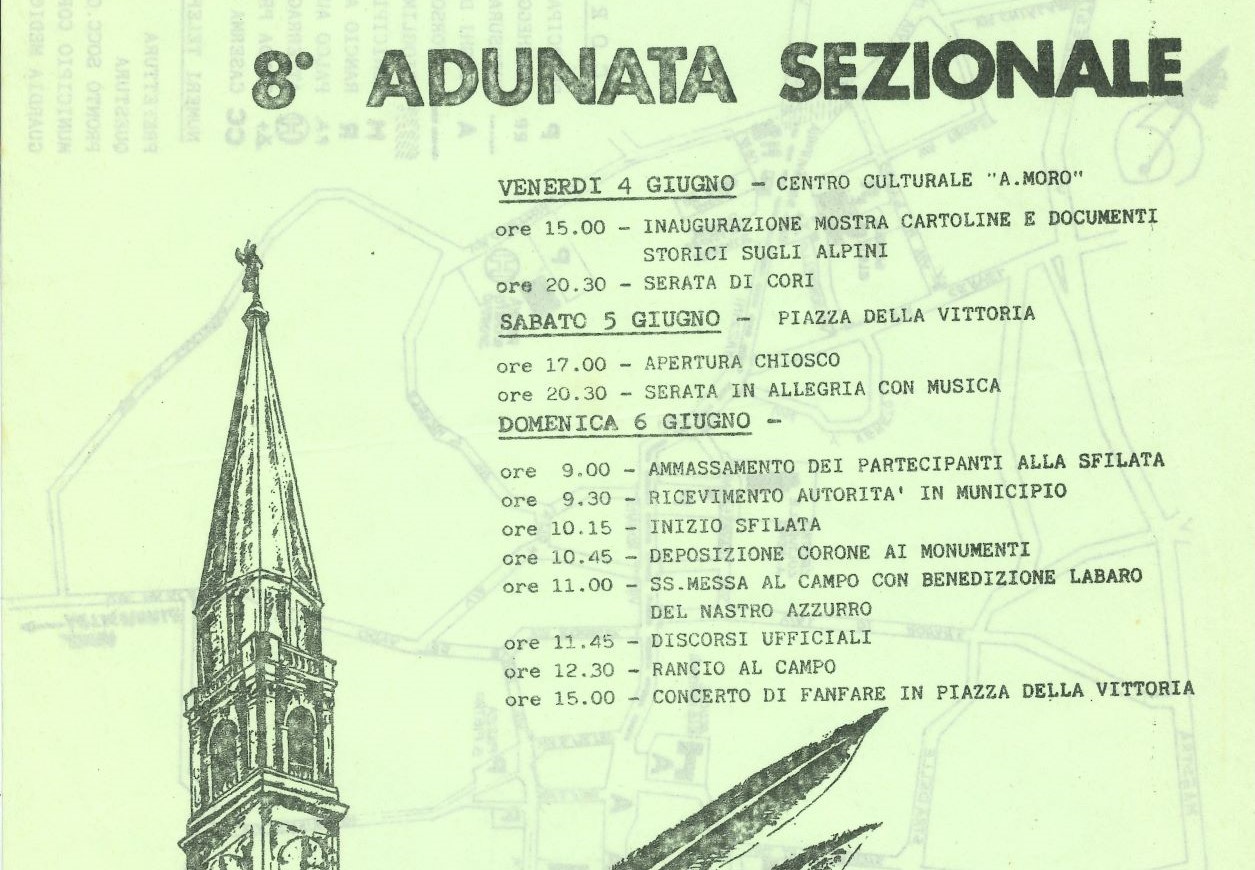 1982 Adunata Sezionale a Cordenons in occasione del 50°