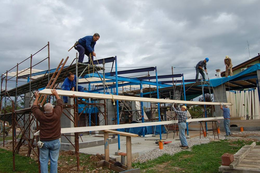 Il tetto in legno