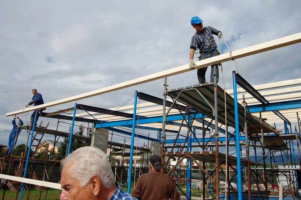 Il tetto in legno